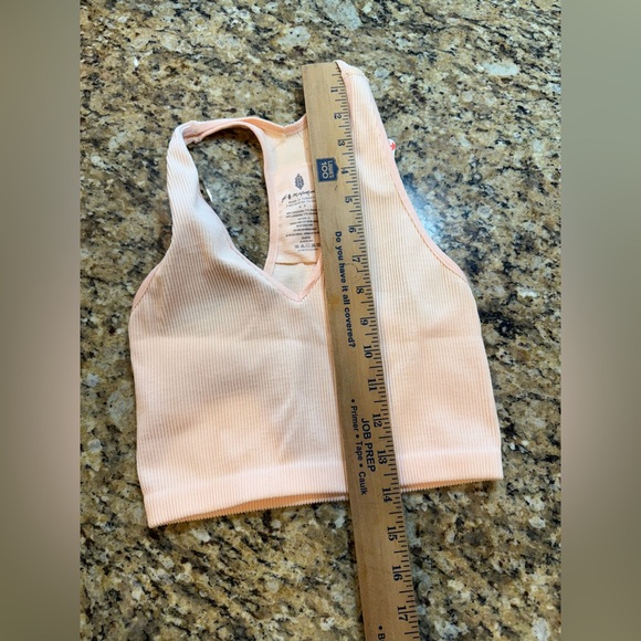Free People Women's Fp Movement peach Free Throw Crop Tank top small new w tags - Picture 5 of 5